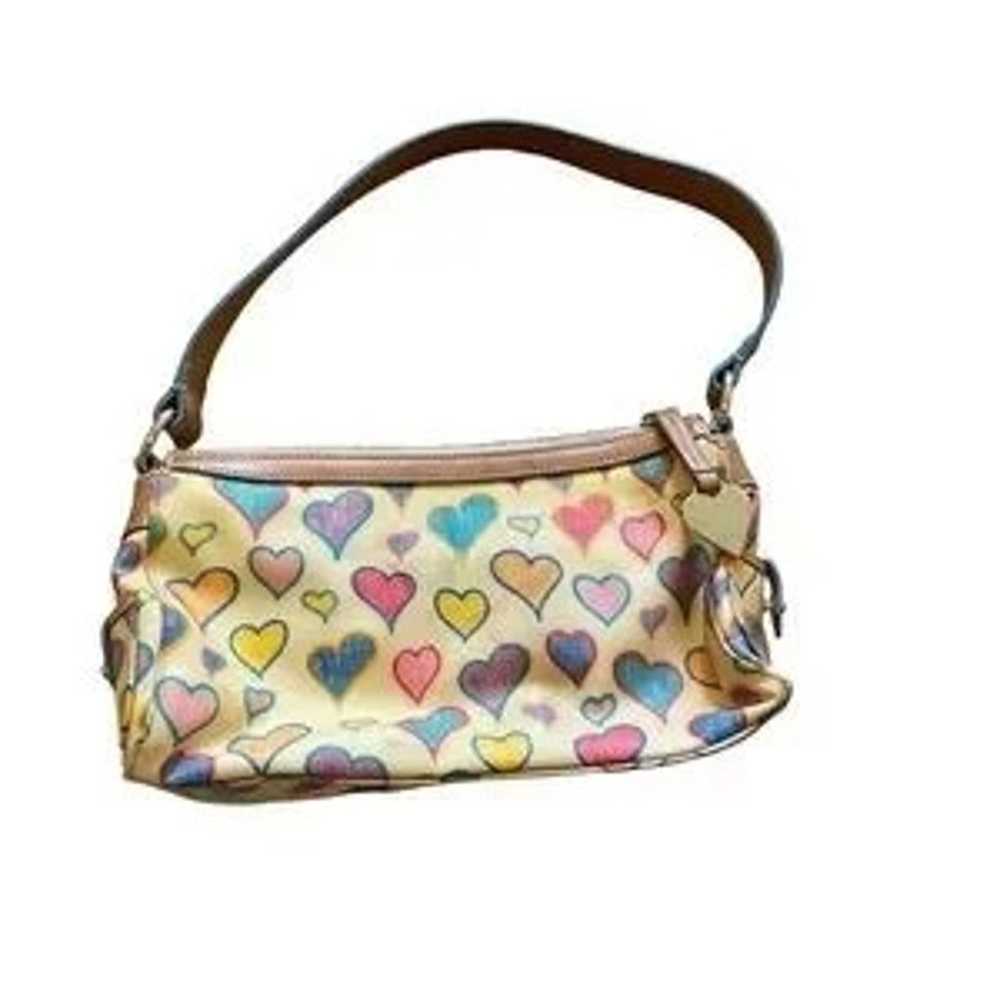 Dooney & Bourke Y2K Heart Small Purse Handbag Vin… - image 9