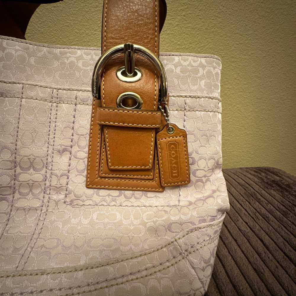 Vintage light purple coach bag - image 2