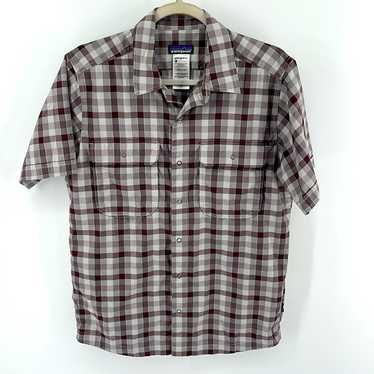 Patagonia El Ray plaid short sleeve snap front sh… - image 1