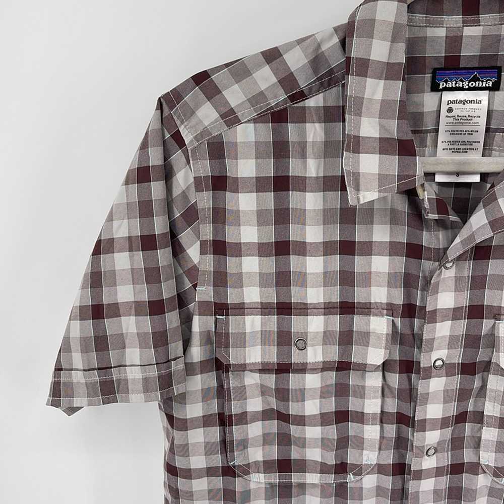 Patagonia El Ray plaid short sleeve snap front sh… - image 3