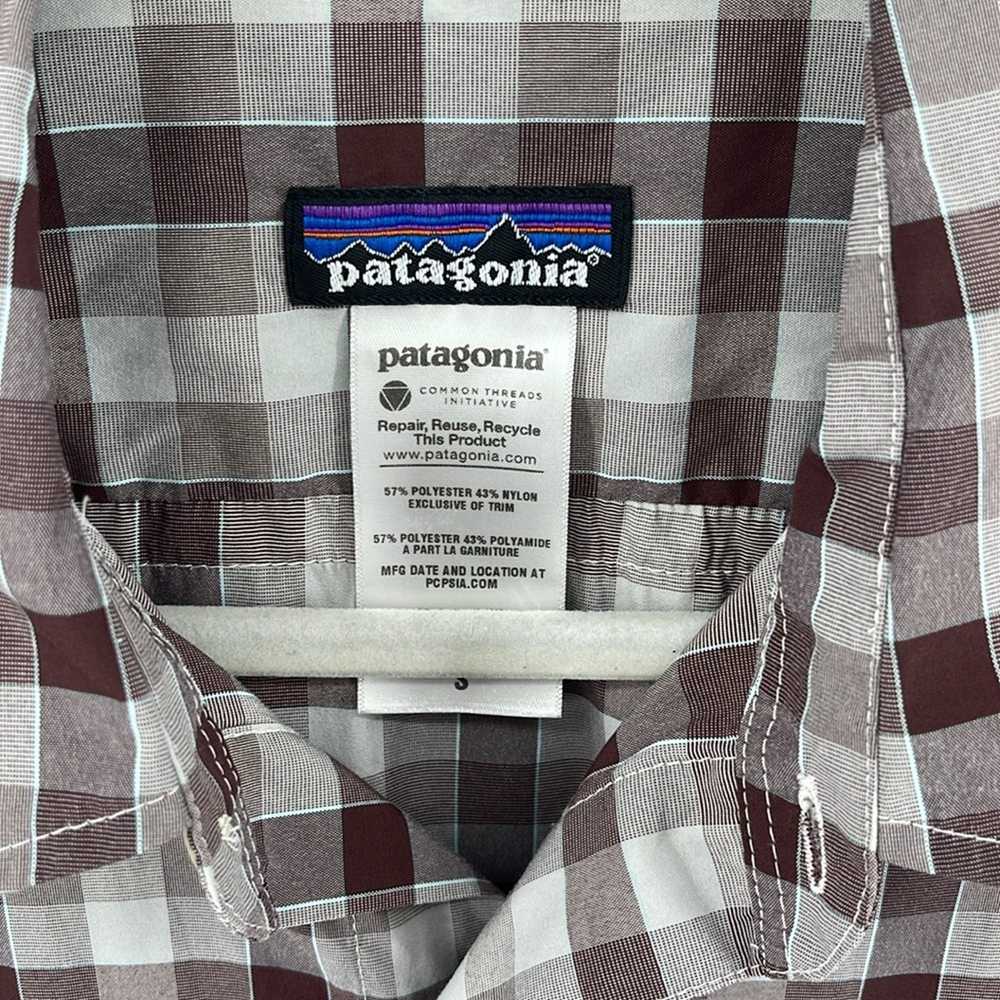 Patagonia El Ray plaid short sleeve snap front sh… - image 5