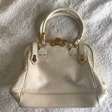 Vintage Zac Posen SS08 White leather hand bag - image 1