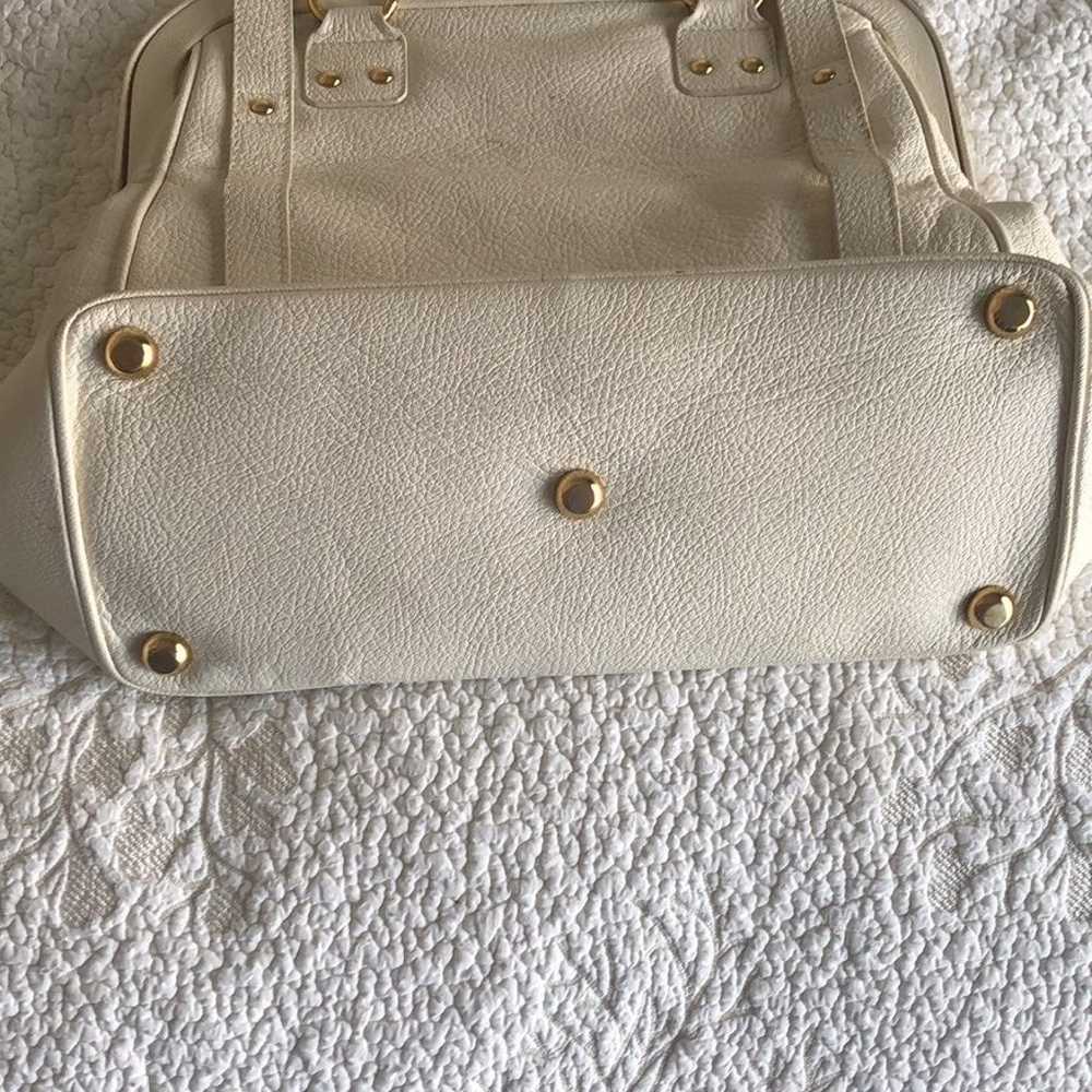 Vintage Zac Posen SS08 White leather hand bag - image 3