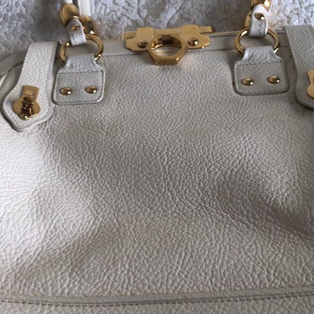 Vintage Zac Posen SS08 White leather hand bag - image 7