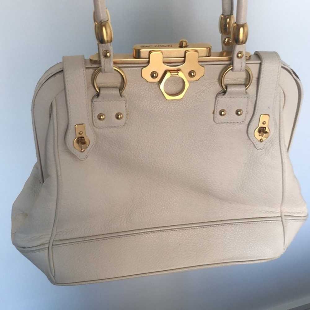 Vintage Zac Posen SS08 White leather hand bag - image 8