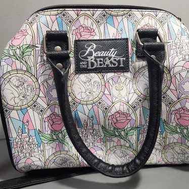 Vintage Disney Beauty and the Beast Stained Glass… - image 1