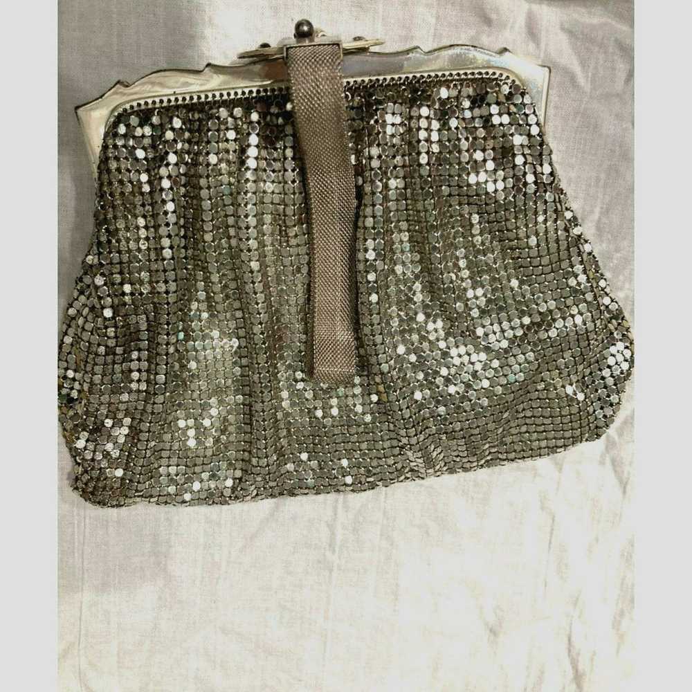 Vintage 1950's Whiting & Davis Silver Wristlet - image 1