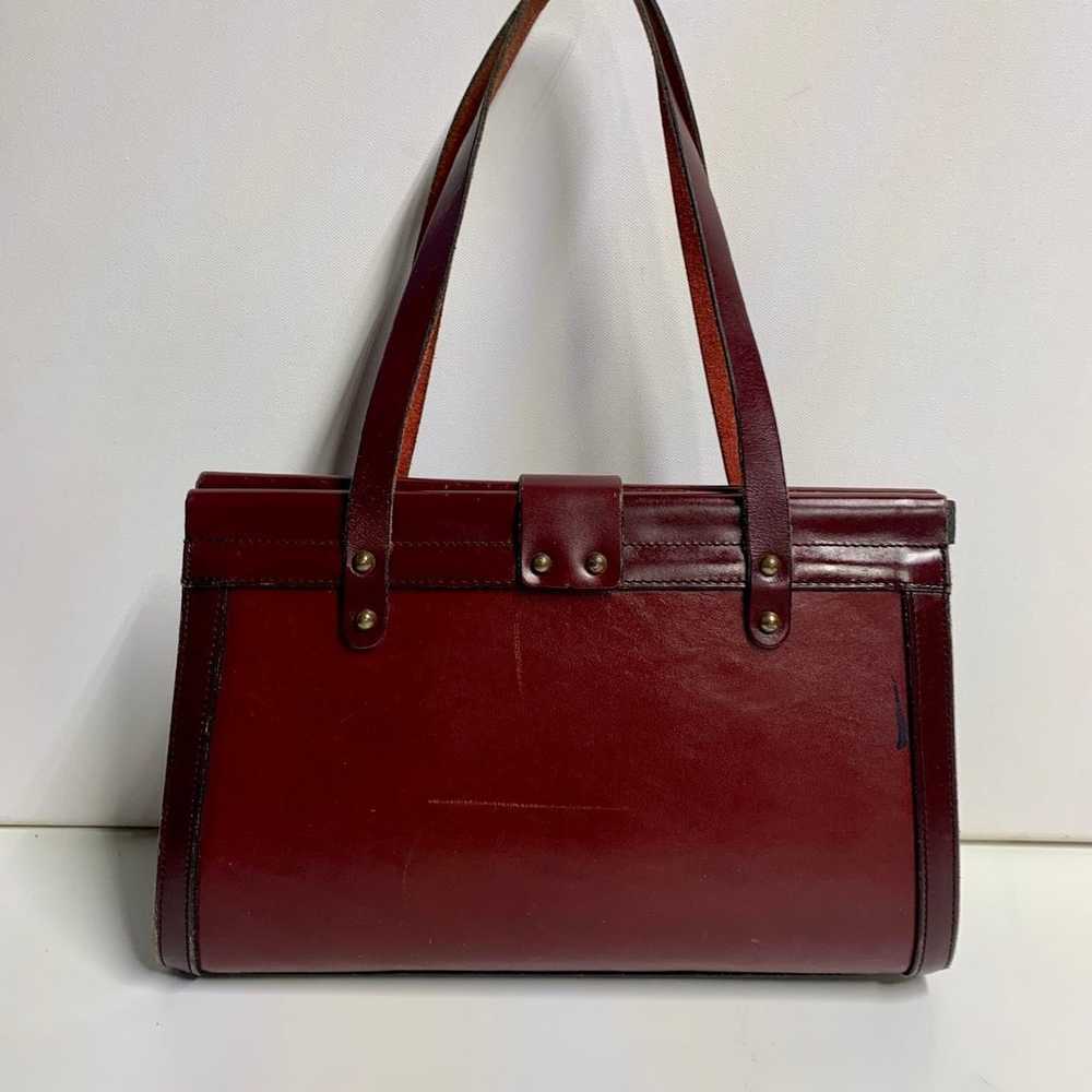 John romain leather satchel handbag - image 2