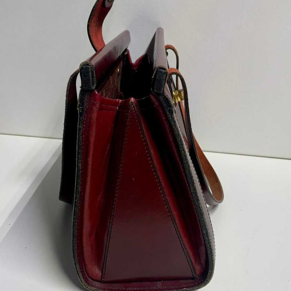 John romain leather satchel handbag - image 5