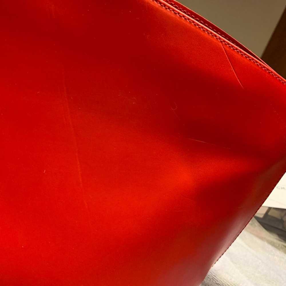 Red Leather Furla Tote Bag - image 2