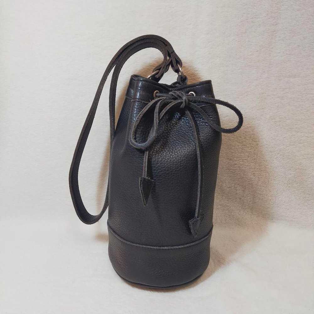 agnes b Agnes B One-shoulder Drawstring Bag Black… - image 1