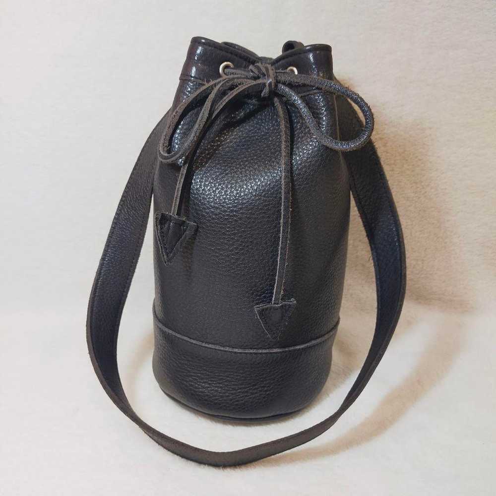 agnes b Agnes B One-shoulder Drawstring Bag Black… - image 2