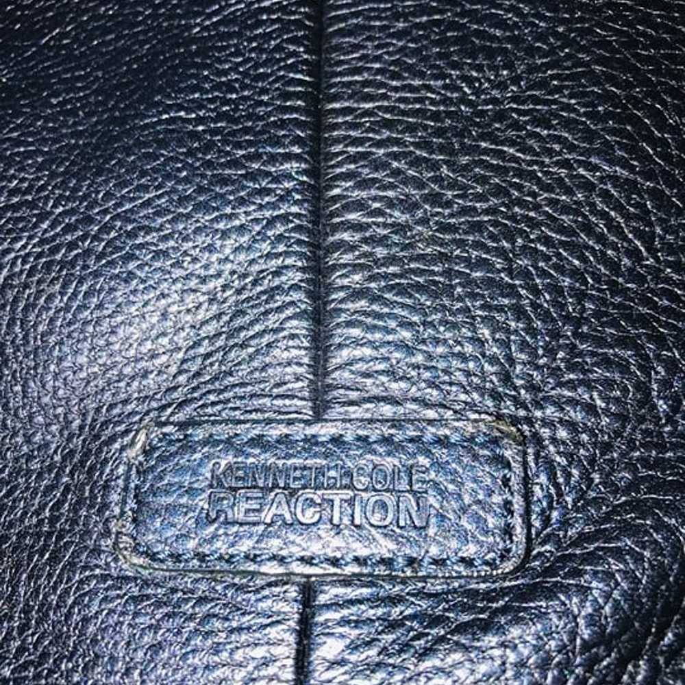 Kenneth Cole Reaction Electric Blue Leather Hobo … - image 8