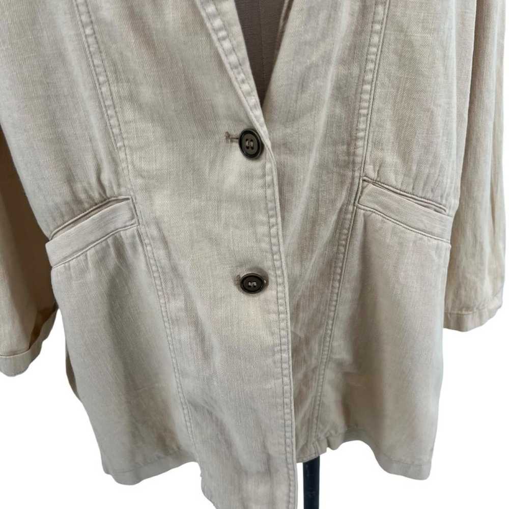 Anthropologie Linen blazer - image 4