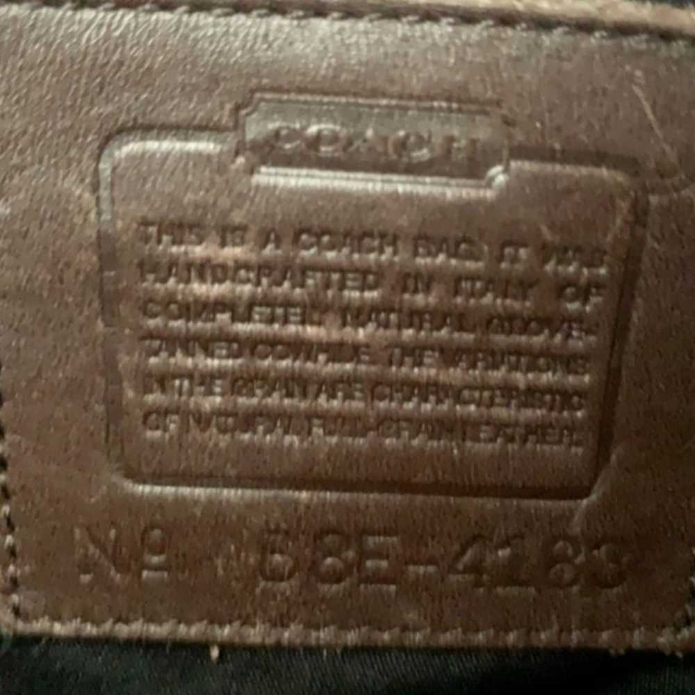 Vintage Coach 4183 Italy Brown Leather Lexington … - image 6