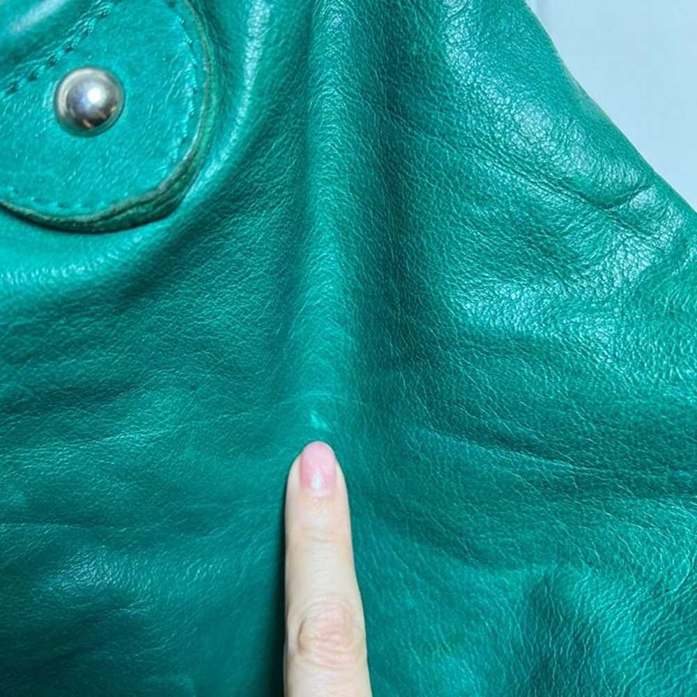 Teal Leather Tano for Barneys New York Crossbody … - image 7