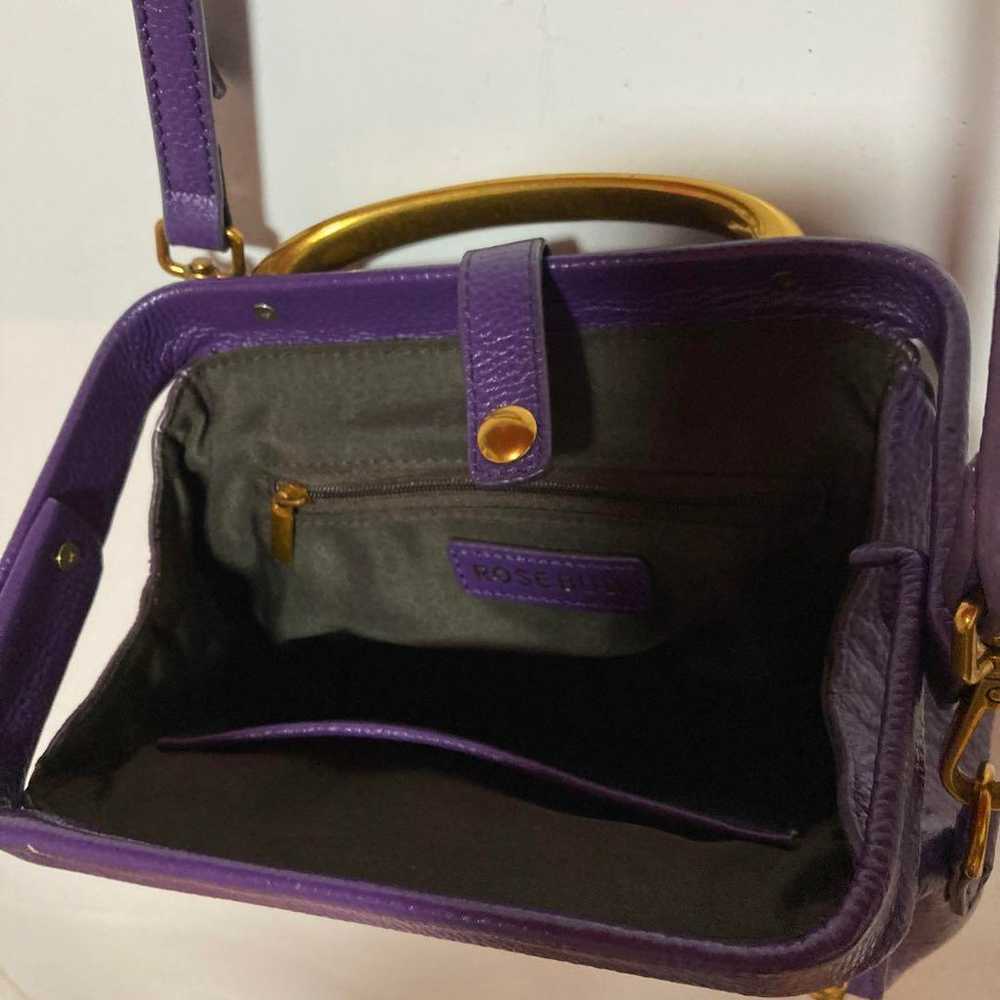 Purple shoulder bag leather studs gold y2k - image 4