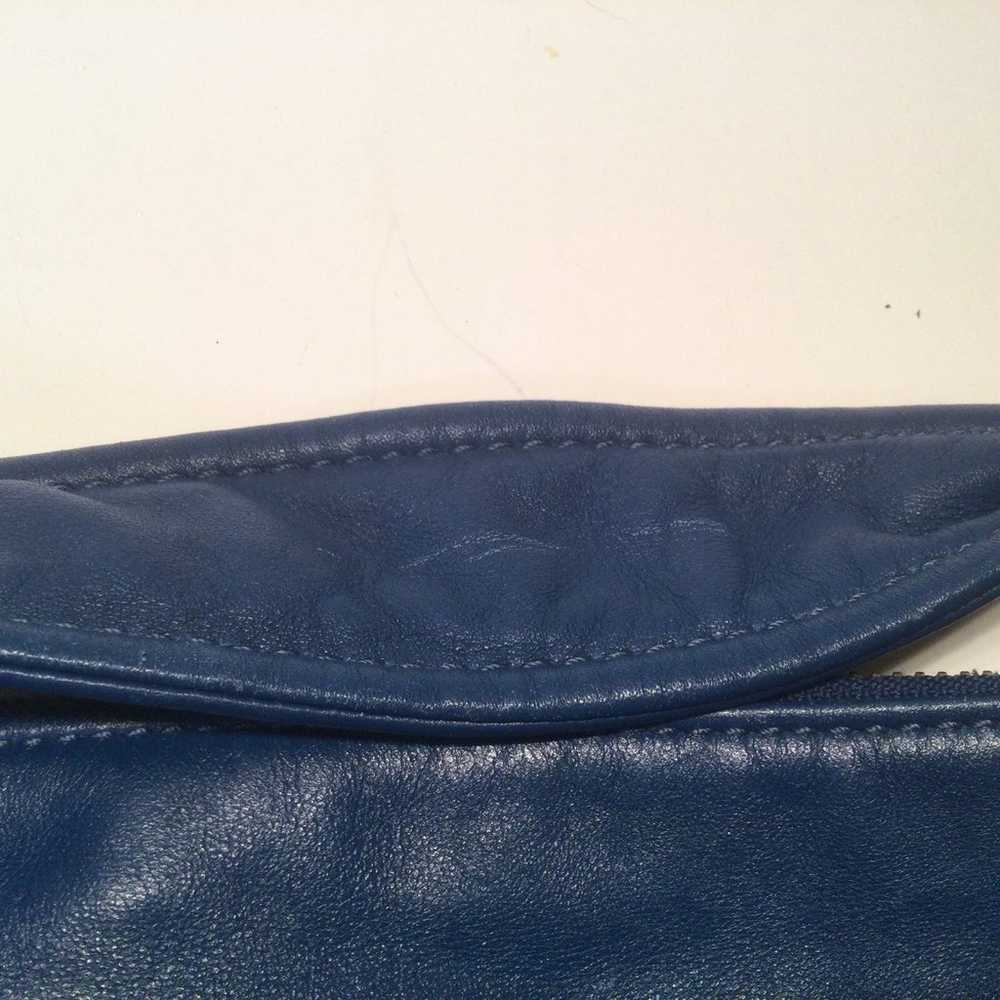 Coach Kristin Teal Blue Leather Convertible Shoul… - image 11