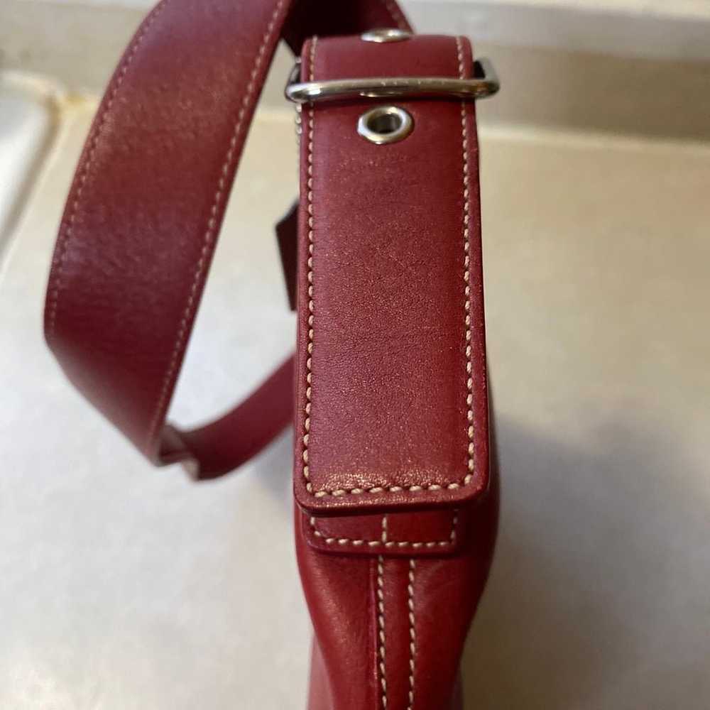 Coach Vintage 90s 9186 Legacy Red Leather Crossbo… - image 5