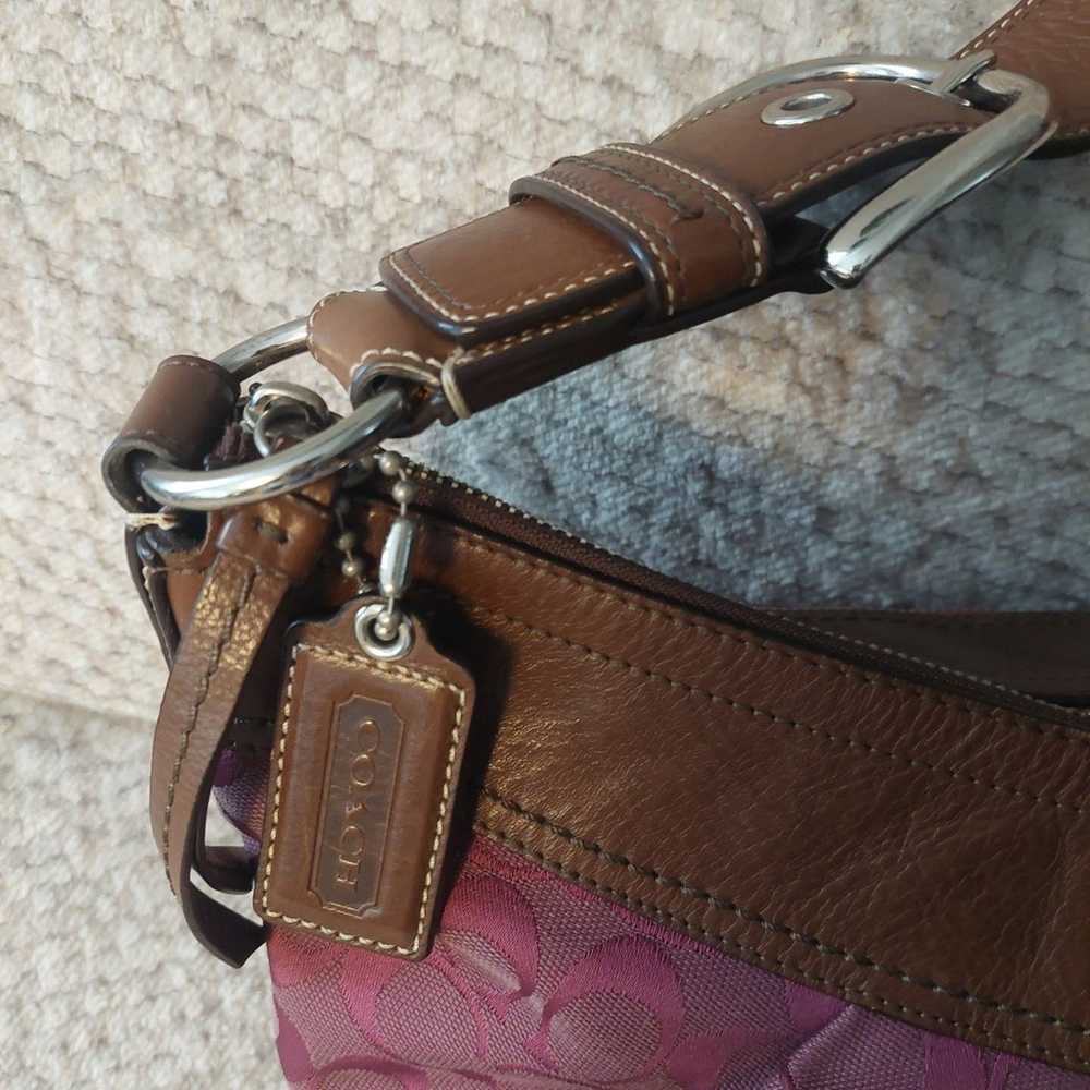 Vintage Burgundy Coach Purse. - image 3