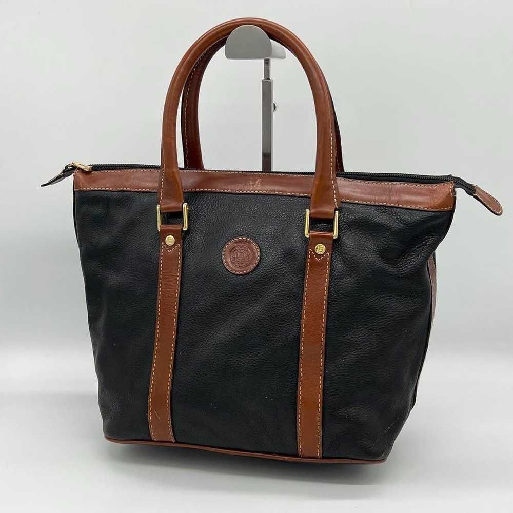 ✨Fine Quality✨ BALLY Handbag Vintage Two-tone Gra… - image 1