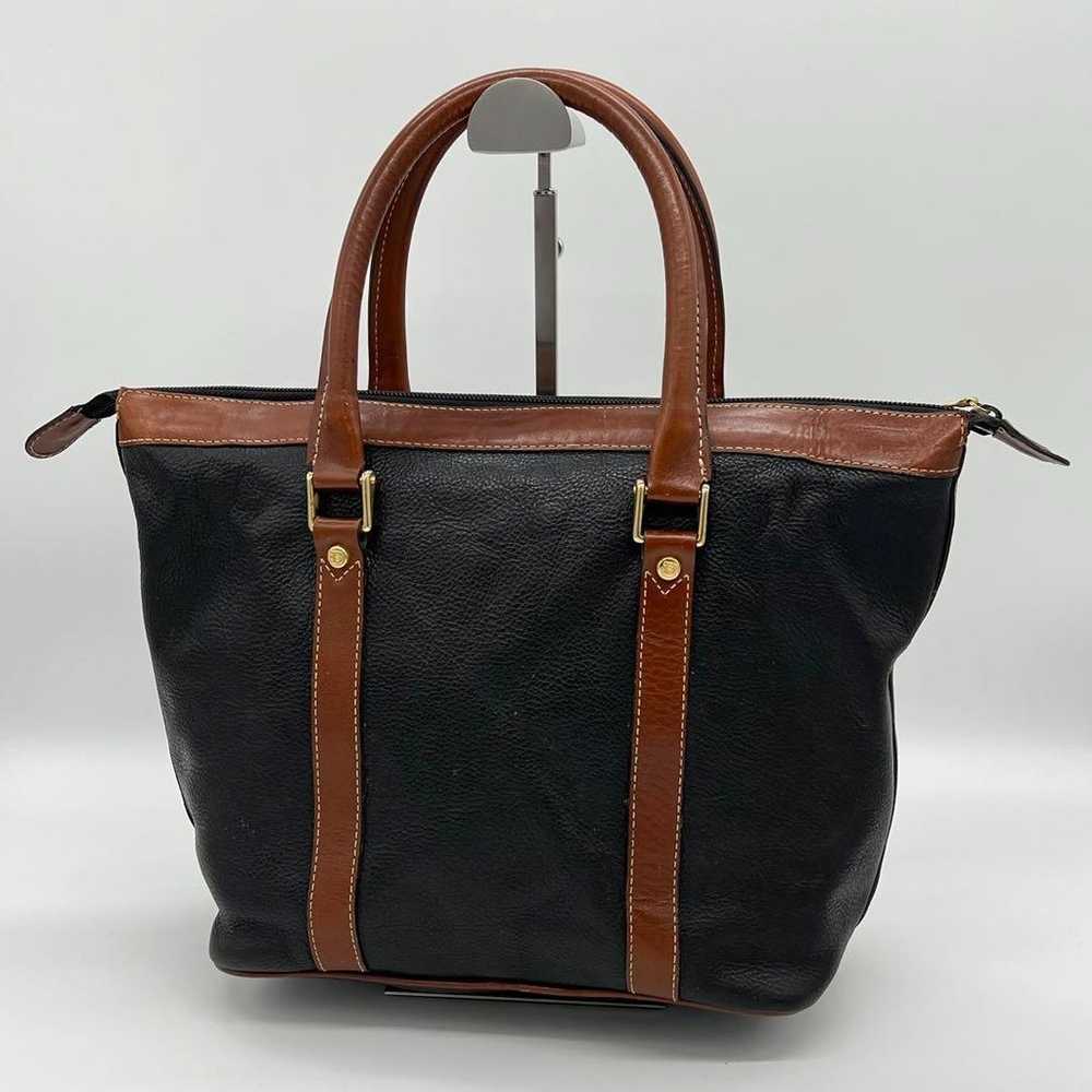 ✨Fine Quality✨ BALLY Handbag Vintage Two-tone Gra… - image 2