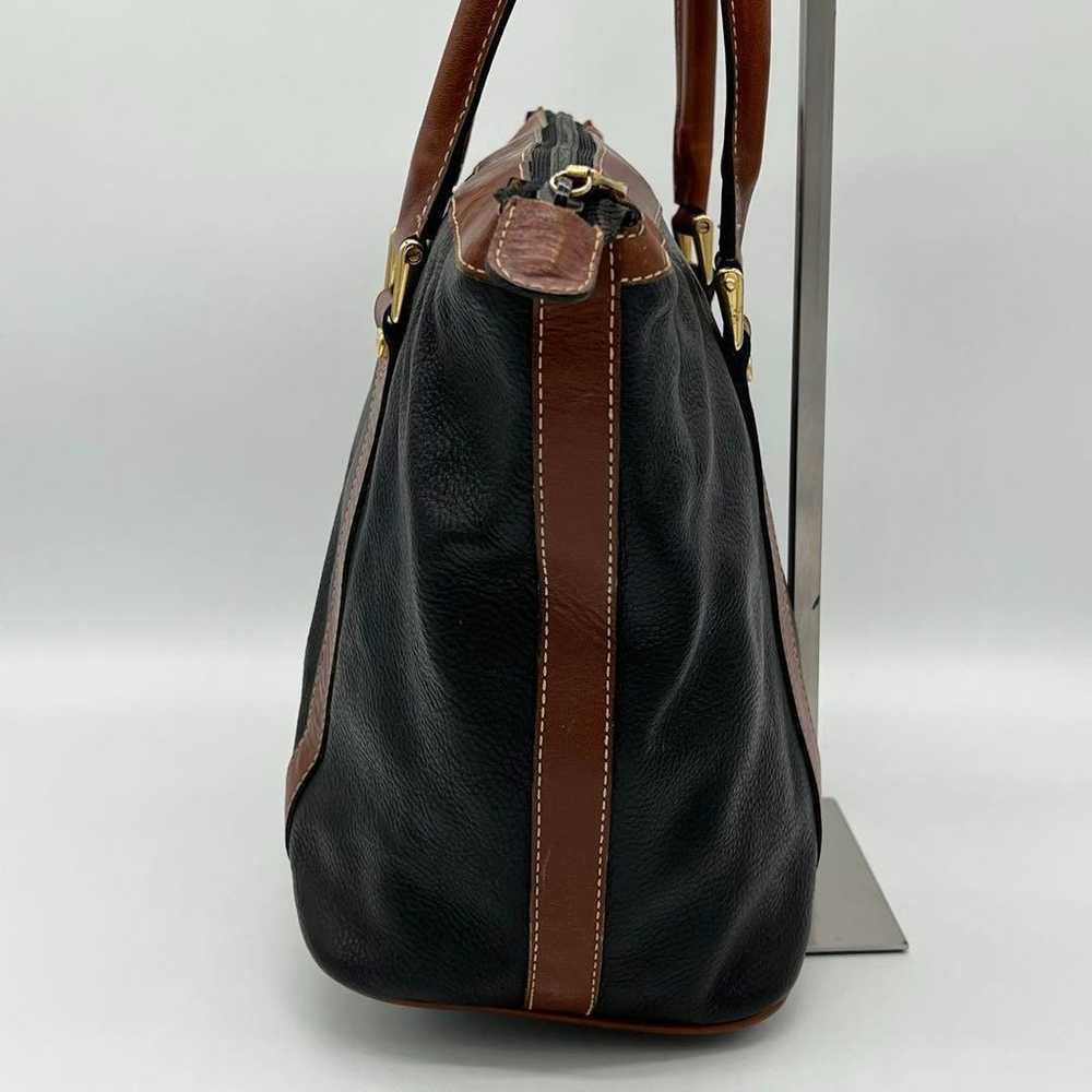 ✨Fine Quality✨ BALLY Handbag Vintage Two-tone Gra… - image 3