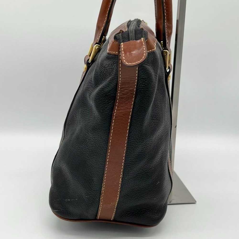 ✨Fine Quality✨ BALLY Handbag Vintage Two-tone Gra… - image 4