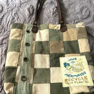 Vintage Addiction Recycled Canvas Tote