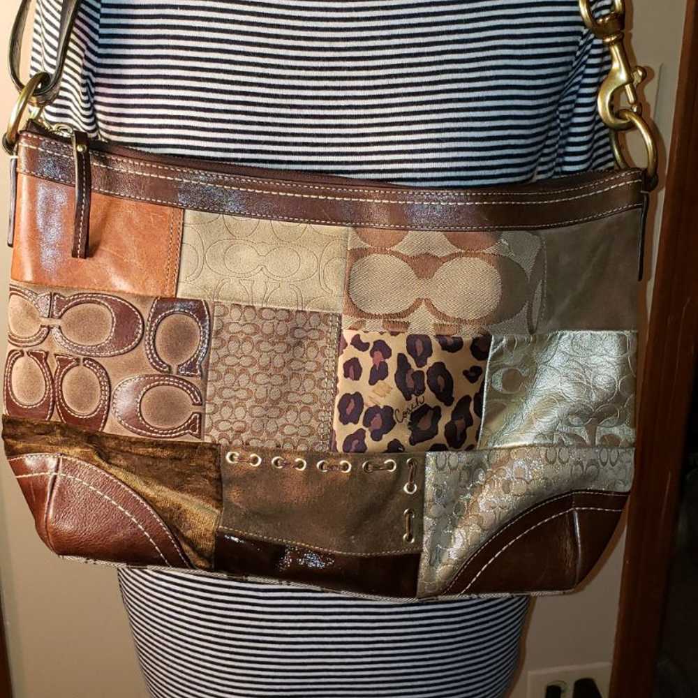 Coach Vintage Patchwork Shoulder Bag - image 1