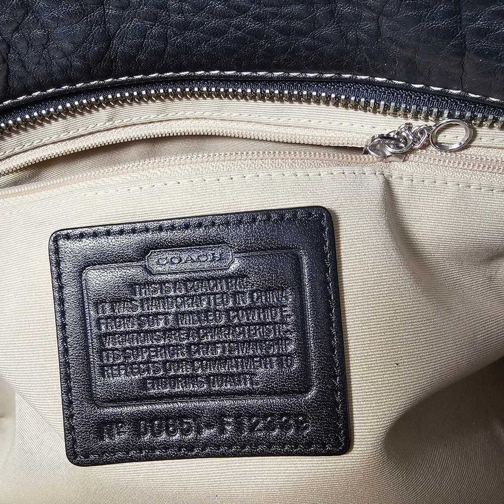 Coach Hangbag Vintage 90s Genuine Pebbled Leather… - image 3