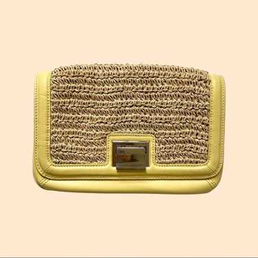 Talbots Vintage Straw Clutch - image 1