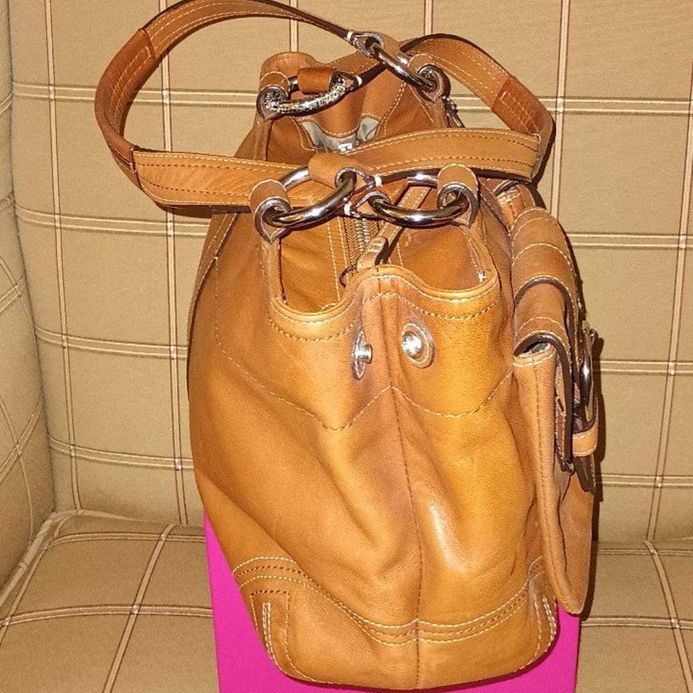 Vintage Coach Genuine Leather Designer Hobo - image 2