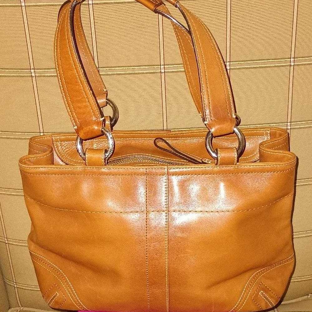 Vintage Coach Genuine Leather Designer Hobo - image 3