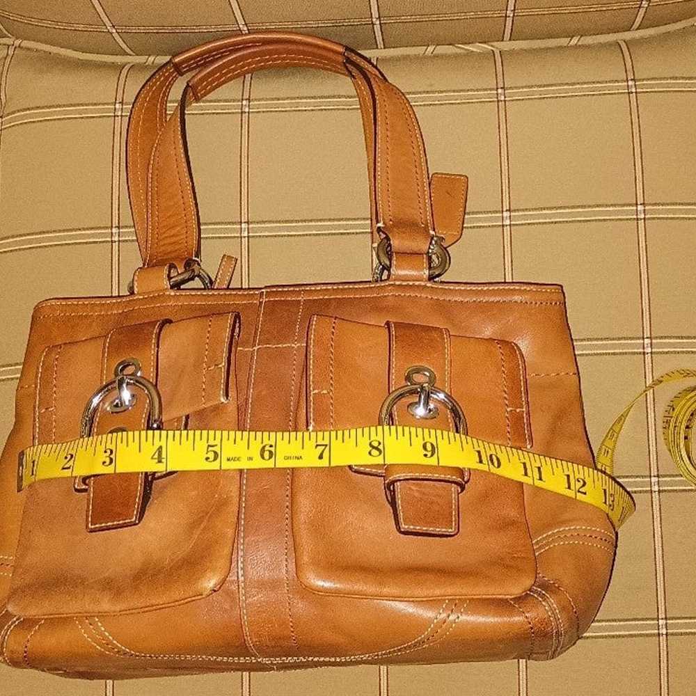 Vintage Coach Genuine Leather Designer Hobo - image 4