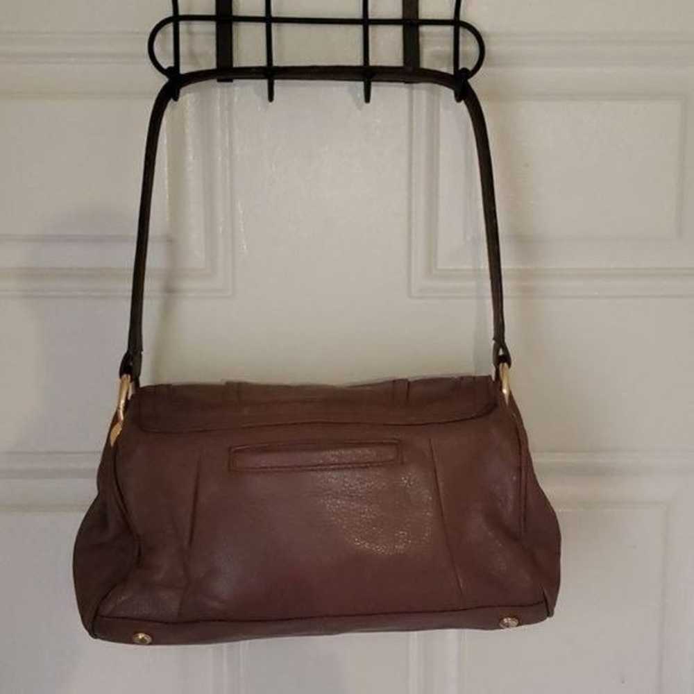 Vintage B Makowsky Leather Bag Baguette Barrel Sh… - image 5