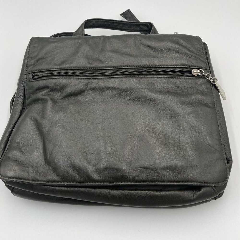 Wilsons Leather Pelle Studio VTG Y2K Black Messen… - image 1