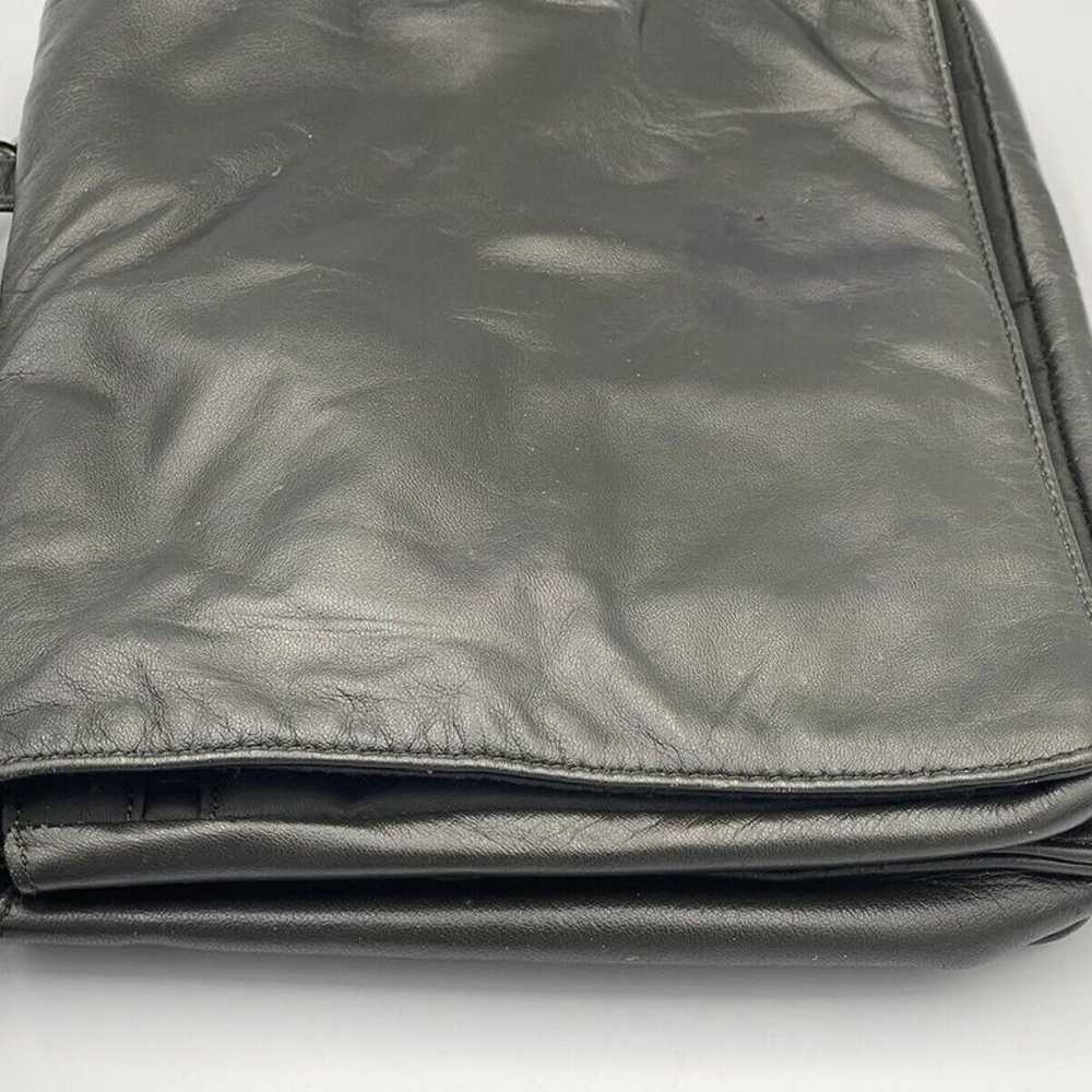 Wilsons Leather Pelle Studio VTG Y2K Black Messen… - image 6