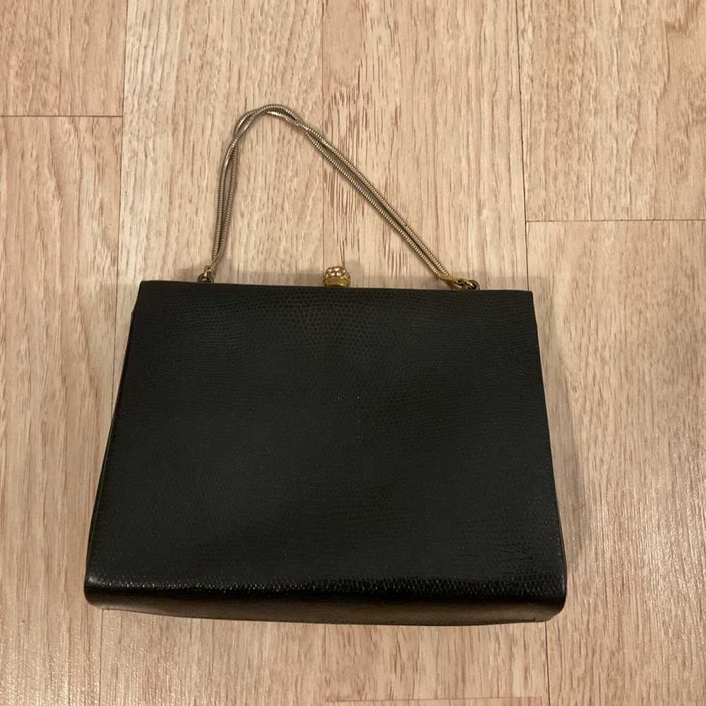 Vintage Dofan Handbag Purse Black Leather Women’s… - image 1