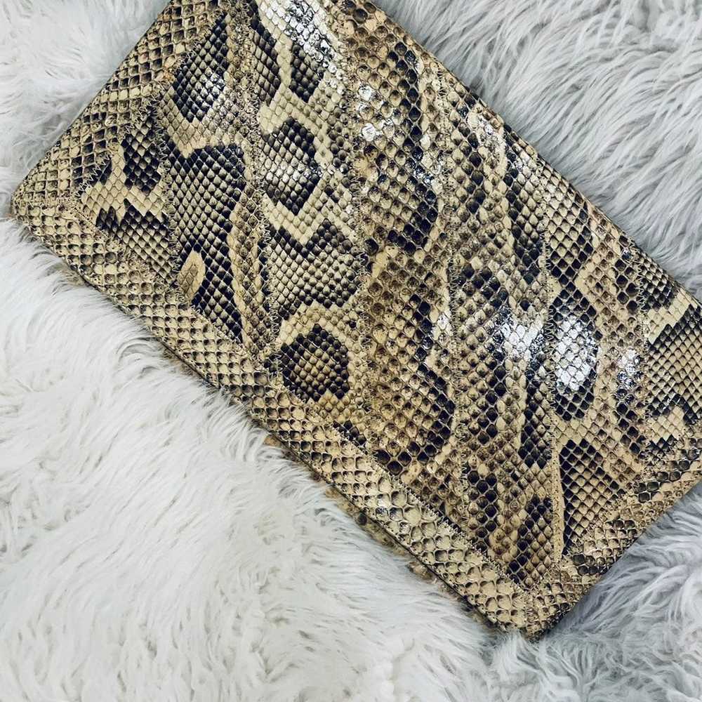 Snake leather Varon vintage Convertible Clutch Sh… - image 1