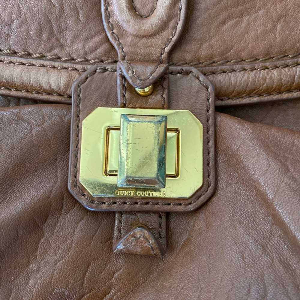 juicy couture vintage brown soft leather back-pac… - image 12