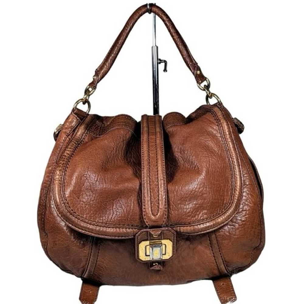 juicy couture vintage brown soft leather back-pac… - image 1