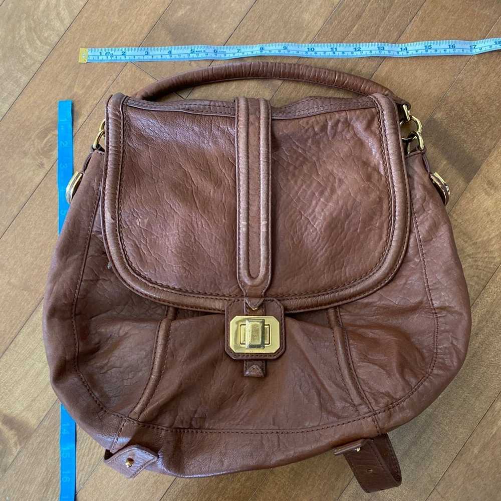 juicy couture vintage brown soft leather back-pac… - image 3