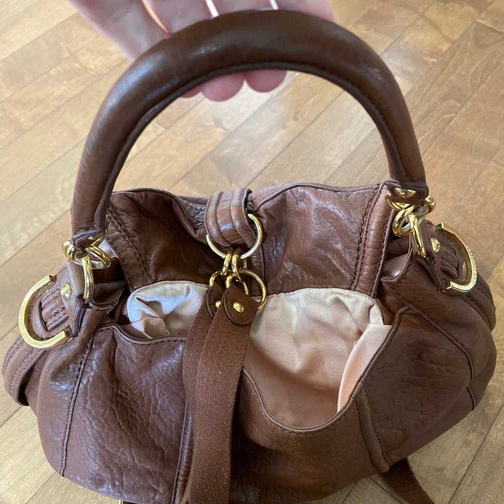 juicy couture vintage brown soft leather back-pac… - image 8