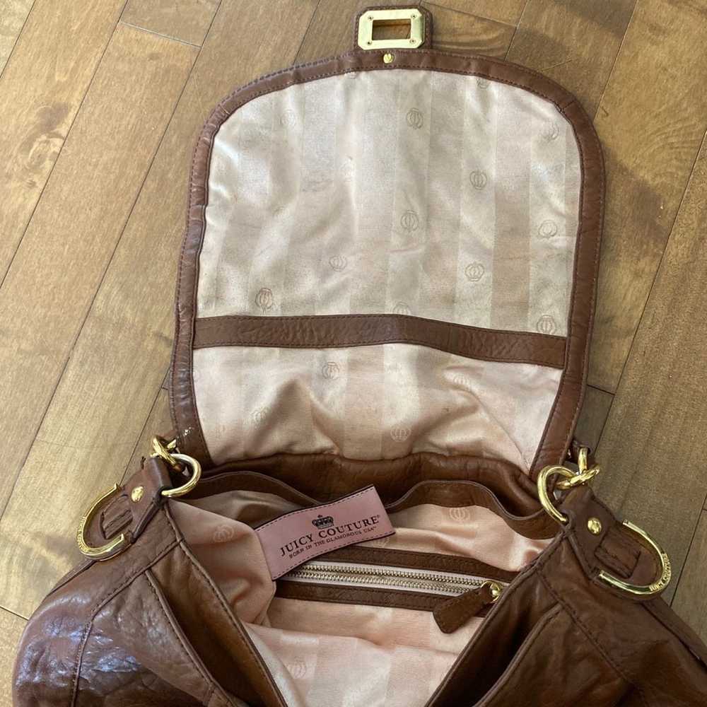 juicy couture vintage brown soft leather back-pac… - image 9