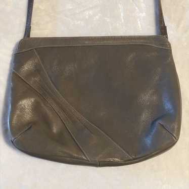 Vintage 1980’s Caressa Gray Leather Purse