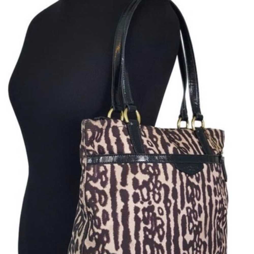 Pre-Loved COACH OCELOT LEOPARD ANIMAL PRINT TOTE … - image 3