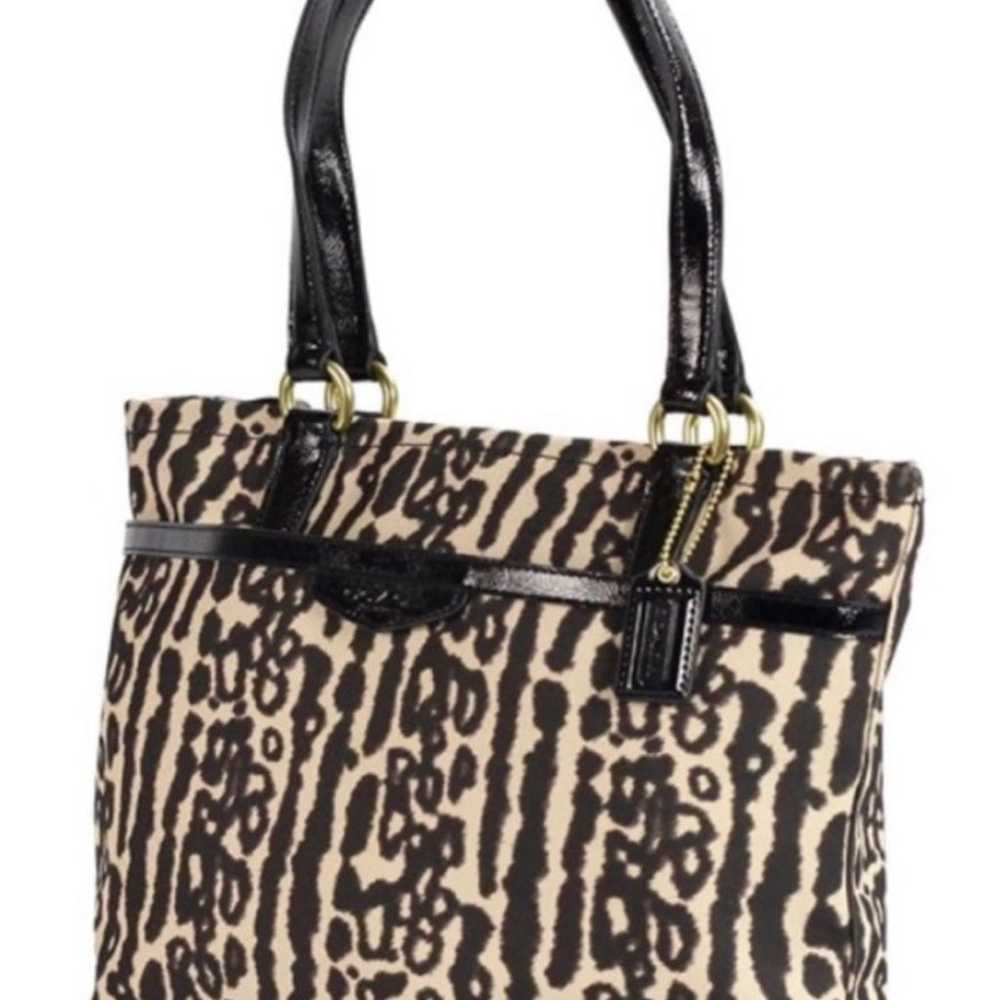 Pre-Loved COACH OCELOT LEOPARD ANIMAL PRINT TOTE … - image 5