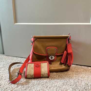 Vintage Coach Purse and Matching Wallet - image 1