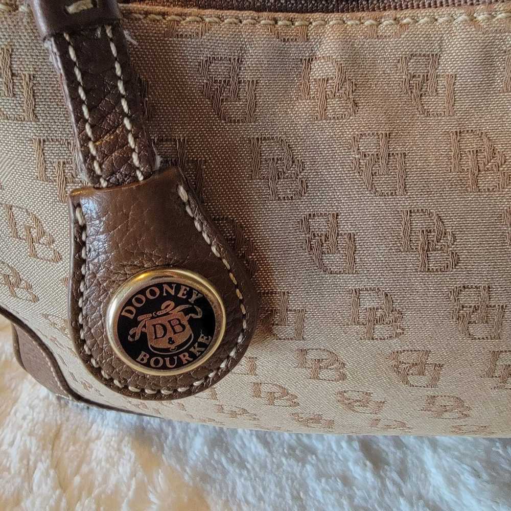 Vintage Dooney & Bourke Handbag w/bag charm - image 3